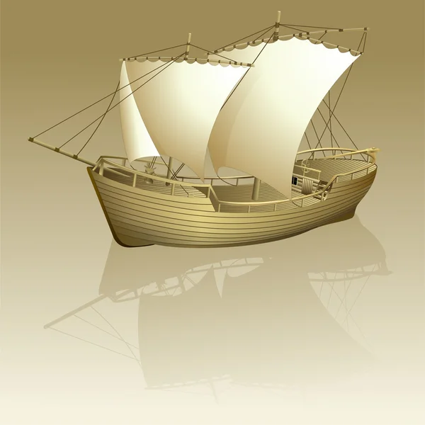 Старый корабль — стоковый вектор