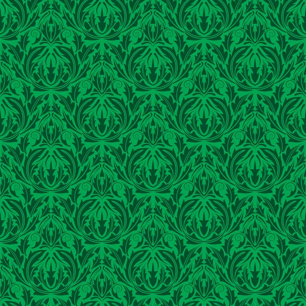 Green seamless wallpaper — Stock Vector