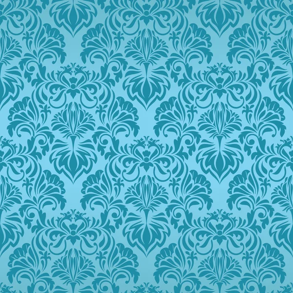 Blue seamless wallpaper pattern — Wektor stockowy
