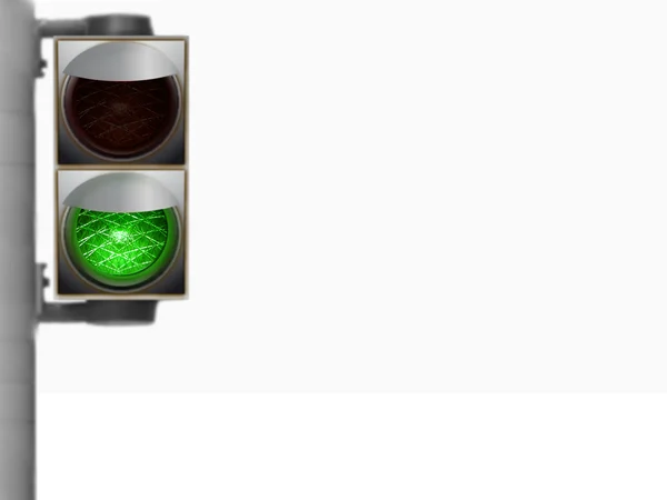 Зеленый свет трафика — стоковое фото