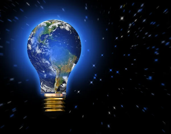 Earth Bulb — Stock Photo, Image