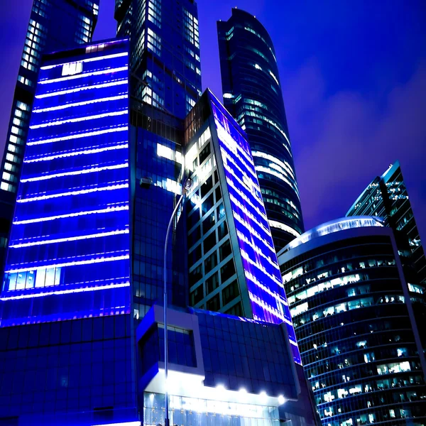 Nacht stad Moskou — Stockfoto