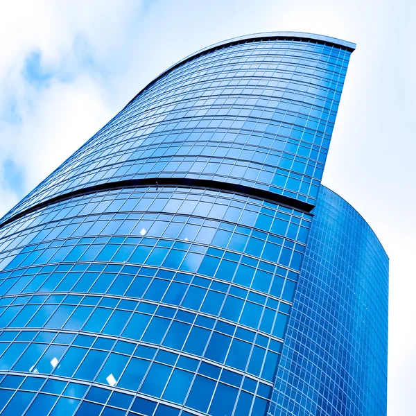 stock image Prospective view to new modern building