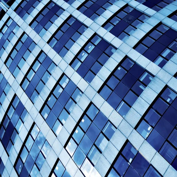 Blue abstract crop of modern office Stock Picture