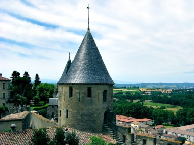 Carcassonne castle, France clipart