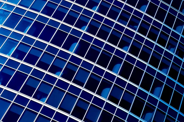 近代的なオフィスの青の抽象的な作物 — ストック写真
