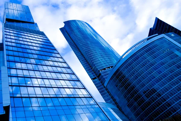 Complex of business office skyscrapers — Stock Photo, Image