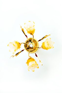 Yellow chandelier clipart