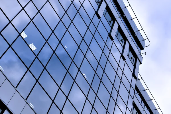 Glass side of business center — Stock Photo, Image