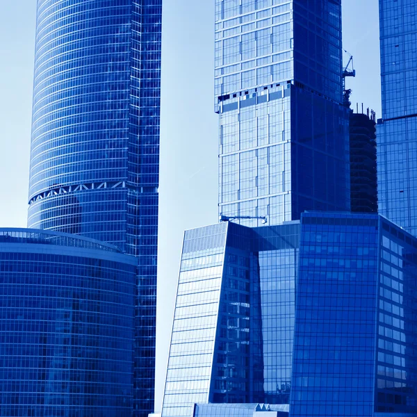 Crop of skyscrapers business center — Stock Photo, Image