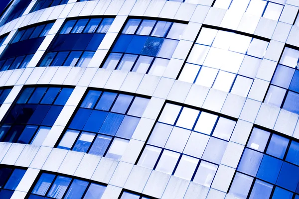 Blue abstract crop of modern office Stock Picture
