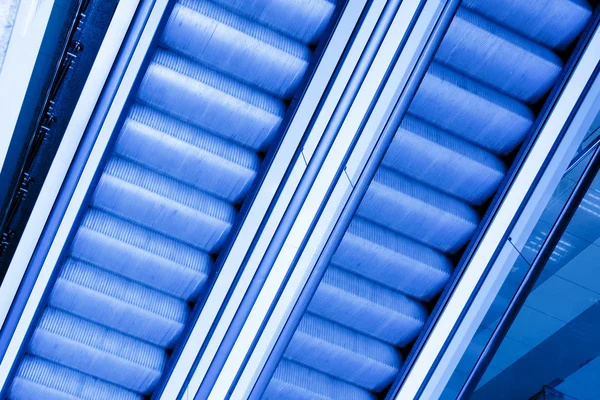 Blue abstract crop of modern office — Stock Photo, Image