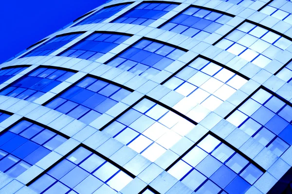 Blue abstract crop of modern office Royalty Free Stock Photos