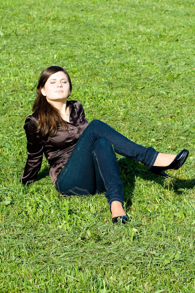 Young beautiful woman