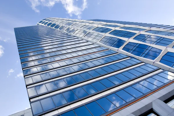 Edifícios empresariais modernos azuis — Fotografia de Stock