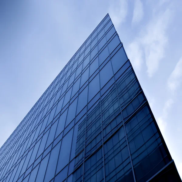 Textured glass wall, modern building — Stock Photo, Image