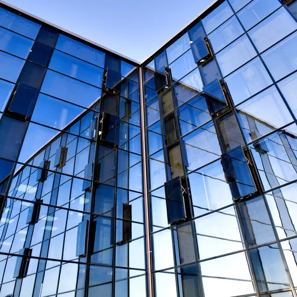 stock image Modern building with reflections