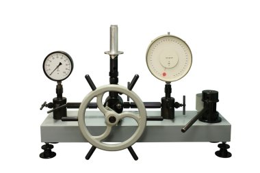 Press to check the calibration of instru clipart