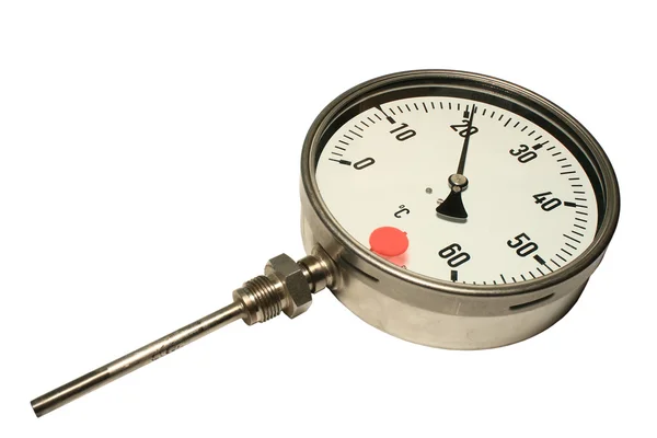 Манометрический термометр . — стоковое фото