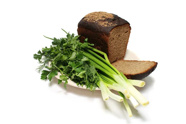 El pan y la verdura . —  Fotos de Stock