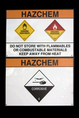 Hazchem sign clipart