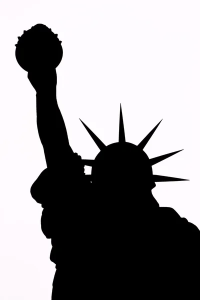 Silhouette Liberty — Foto Stock