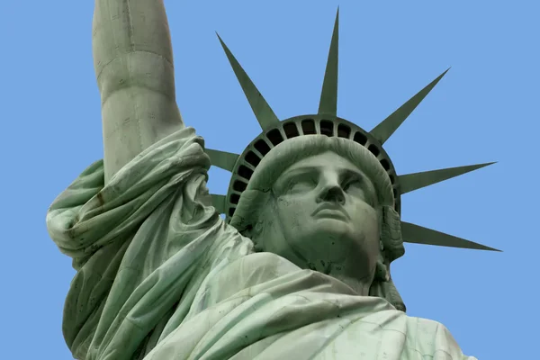 Статуя свободи і руки — стокове фото