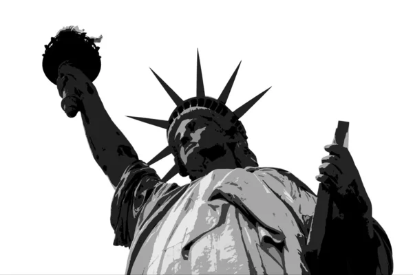 Statue of Liberty B+W — Stock Photo, Image