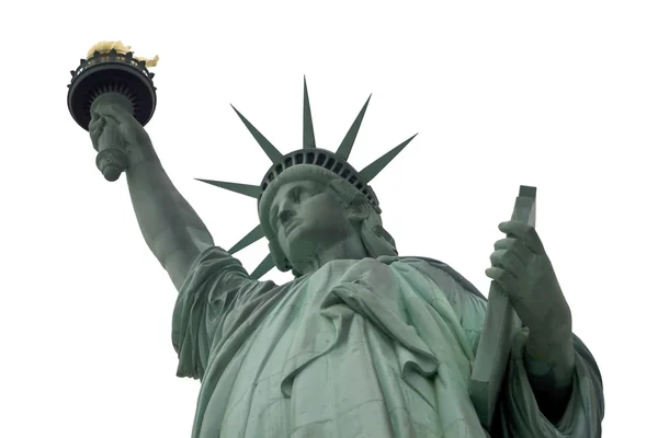 White Sky Statue of liberty — Stock Photo, Image