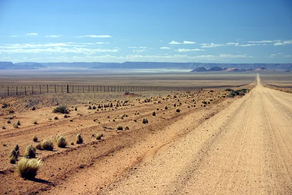 Namibische onverharde weg — Stockfoto