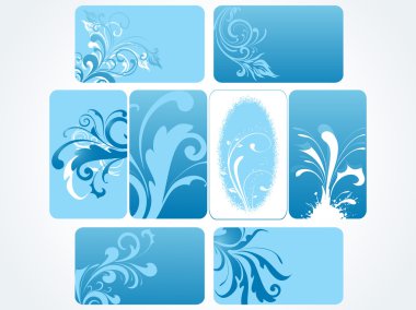 Illustration of colorful grungy frames clipart