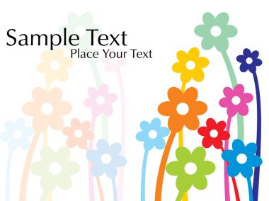 Abstract floral pattern background clipart