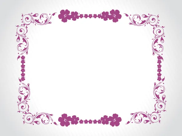 Abstracte decoratief floral frame — Stockvector
