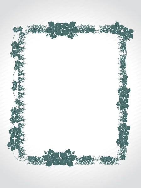 Cadre floral décoratif vectoriel — Image vectorielle