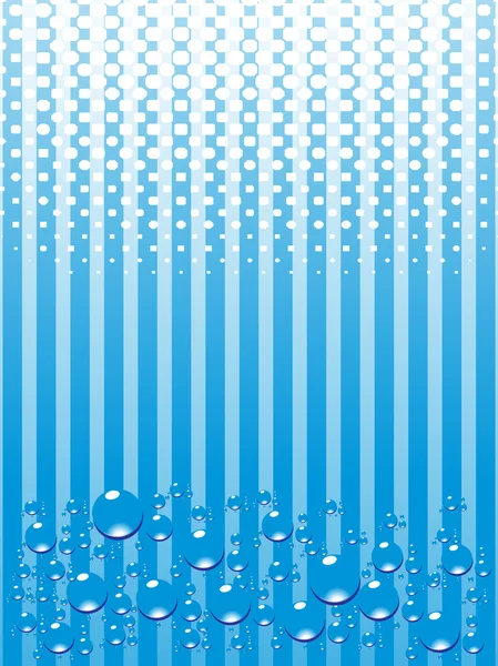 Vatten droppar illutration — Stock vektor