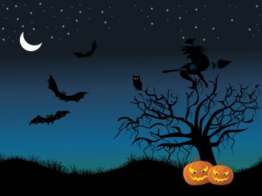 Abstract halloween background, wallpaper clipart