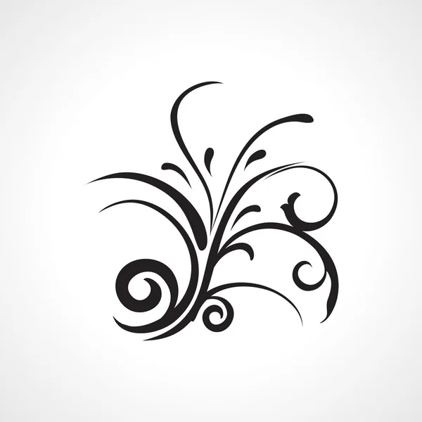 Vector hermoso diseño tatuaje negro — Vector de stock