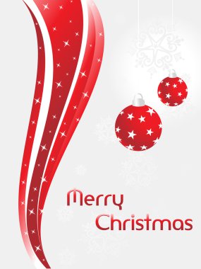 Background with hanging xmas ball clipart