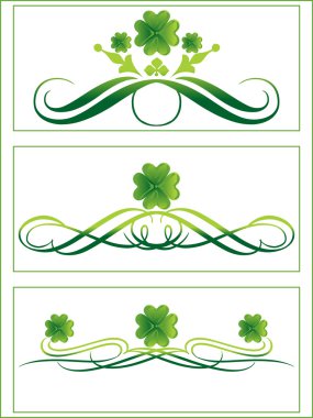 Artistic design for patrick's day clipart