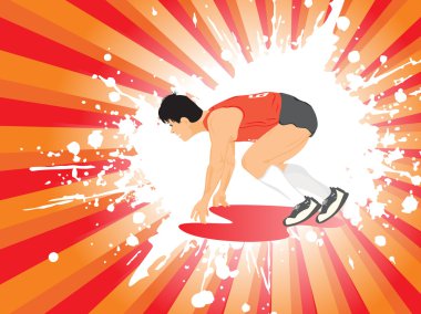 vektör Atletizm siluet, duvar kağıdı