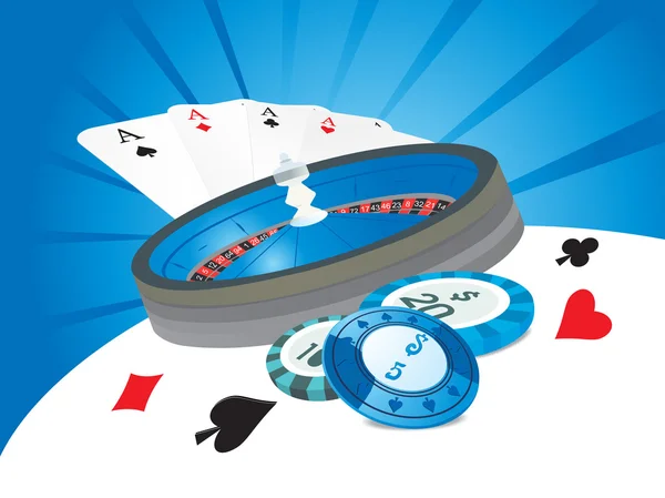 Vector illustration of casino background — Stock Vector