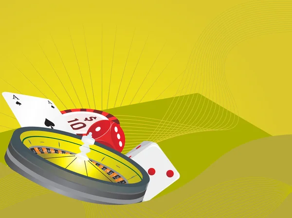 Illustration vectorielle des éléments de casino — Image vectorielle