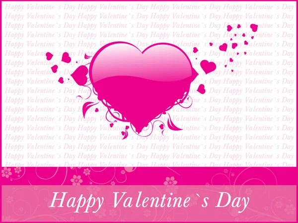 Grungy achtergrond voor dag van de Valentijnskaart — Stockvector