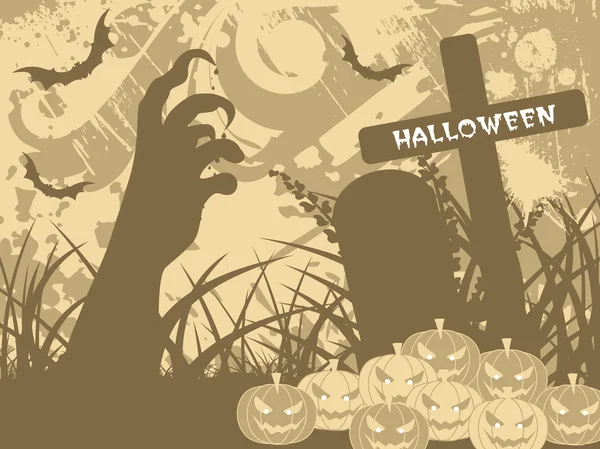 Grungy halloween achtergrond — Stockvector
