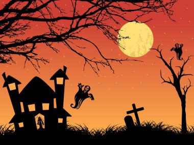 Vector of halloween background clipart