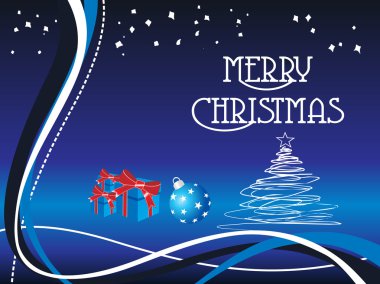 Merry christmas background with stripes clipart