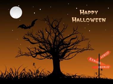 Spooky concept illustration clipart