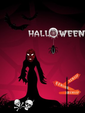 Illustration of halloween background clipart