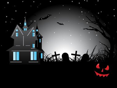 Spooky background illustration clipart