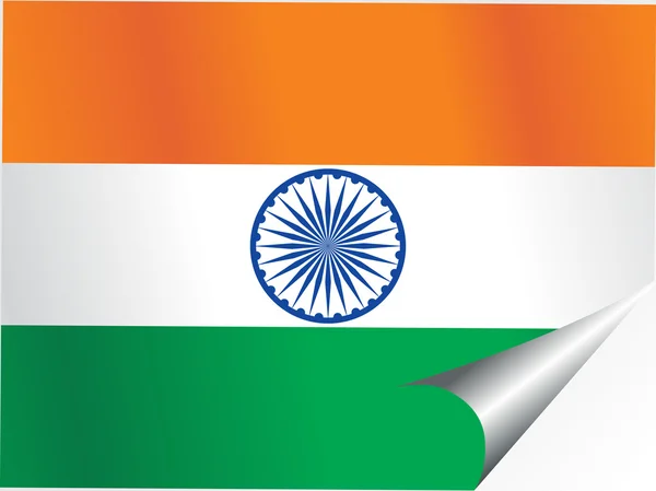 Contesto con bandiera nazionale indiana — Vettoriale Stock